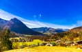 View on village Schoenau by Koenigsee in the Bavarian Alps Royalty Free Stock Photo