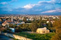 View of a village from top of Colossi castle. Limassol District.