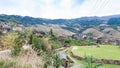 view of village and viewpoint Golden Buddha Peak Royalty Free Stock Photo