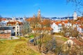 View of Vilnius from the hill of the Bastion of the Vilnius City