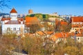 View of Vilnius from the hill of the Bastion of the Vilnius City