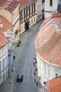 View of Vilnius old town street