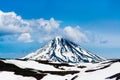 View on Viluchinskiy volcano, Kamchatka, Russia Royalty Free Stock Photo