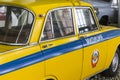 View of vintage soviet police car Royalty Free Stock Photo