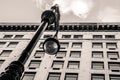 Street lamp and New York City architecture Royalty Free Stock Photo