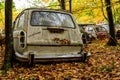 Vintage VW Station Wagon - Volkswagen Type III - Pennsylvania Junkyard