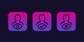 view, visibility vector icons for apps and web
