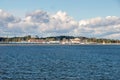 View for Visla smiala with Gorki Zachodnie in Background from Sobieszewo island in Gdansk, Polan