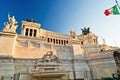 View of the Vittoriano building on the Piazza Venezia, Rome Royalty Free Stock Photo