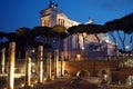 Nightshot of the Vittorio Emanuele II Monument in Rome, Italy Royalty Free Stock Photo