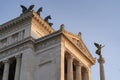 View of Vittorio Emanuelle Monument in Piazza Venezia Royalty Free Stock Photo