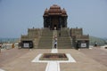 A view of Vivekananda Rock Memorial and Thiruvalluvar Statue