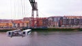 Gondola on Vizcaya Bridge in Bilbao