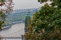 A view from Vladimirskaya hill. Kiev Royalty Free Stock Photo