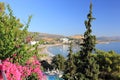 View of Vlicha Bay, Lindos. Rhodes, Greece, Europe. Royalty Free Stock Photo