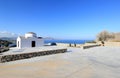 View of Vlicha Bay, Lindos. Rhodes, Greece, Europe. Royalty Free Stock Photo