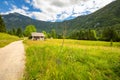 View on Voje valley, close to Mostnica Gorge. Slovenia.