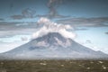 View of volcano Concepcion on Ometepe Island in lake Nicaragua in Nicaragua Royalty Free Stock Photo