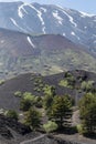View of Volcano Etna from Mounts Sartorius Royalty Free Stock Photo