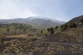 View of Volcano Etna from Mounts Sartorius Royalty Free Stock Photo