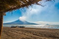 View at the Volcanos Momotombo and Momotombito with Xolotlan lake in Nicaragua