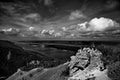 View of the Volga river from the top of Strelnaya mountain Royalty Free Stock Photo