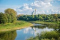 View of the Vologda Kremlin from the river Royalty Free Stock Photo