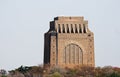 VIEW OF THE VOORTREKKER MONUMENT ON A HILL AGAINST THE SKY