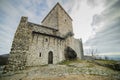 View of the Vrsac castle. Architecture of medieval fortifications