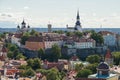 View of Vyshgorod - the center of Old Tallinn Royalty Free Stock Photo
