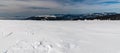 View from Vysoka hole hill in winter Jeseniky mountains in Czech republic Royalty Free Stock Photo