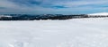 View from Vysoka hole hill in winter Jeseniky mountains in Czech republic Royalty Free Stock Photo