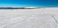 View from Vysoka hole hill in winter Jeseniky mountains in Czech republic Royalty Free Stock Photo