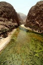 View of Wadi Shab Royalty Free Stock Photo