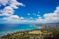 View of Waikiki and Honolulu from Diamond Head Royalty Free Stock Photo