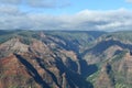 View from Waimea Canyon Lookout at Waimea Canyon State Park in Waimea on Kauai in Hawaii