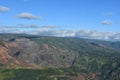 View from Waimea Canyon Lookout at Waimea Canyon State Park in Waimea on Kauai in Hawaii