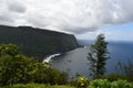 View from Waipio Valley Lookout at Waimea on Big Island in Hawaii