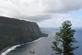 View from Waipio Valley Lookout at Waimea on Big Island in Hawaii