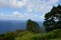 View from Waipio Valley Lookout at Waimea on Big Island in Hawaii