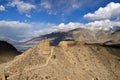 View on the Wakhan valley in the Pamir mountain inTajikistan Royalty Free Stock Photo