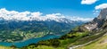 View on Walensee in Swiss Alps Royalty Free Stock Photo