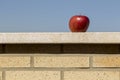 View of a wall block on brick wall