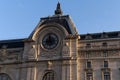 A view of the wall clock of the Orsay Museum