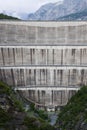 The View on the Wall of the Dam. Bormio, Lago di Cancano.