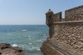 Wall Of The Old Castle Of Cadiz Andalucia, Spain Royalty Free Stock Photo
