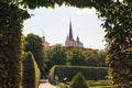 View from Wallenstein Garden at Wallenstein Palace, Prague Royalty Free Stock Photo