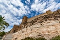 View of the walls and entrance of the Alcazaba of Almeria (Almeria Castle) Royalty Free Stock Photo