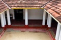 Kothduwa temple building in Sri Lanka, view from inside Royalty Free Stock Photo