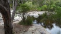 View of the Walpole River Western Australia in autumn. Royalty Free Stock Photo